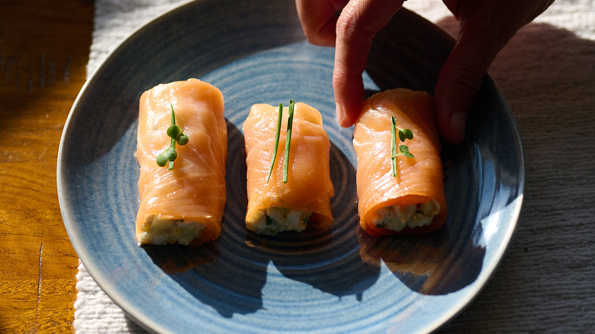 Smoked Trout & Salmon Rolls